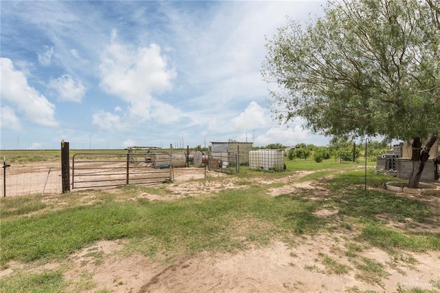 25662 N Fm 681, Edinburg, TX 78541 - view of yard featuring a gate and a view of countryside