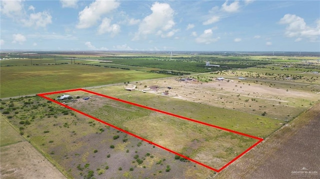 25662 N Fm 681, Edinburg, TX 78541 - overview of rural landscape with property parcel outlined