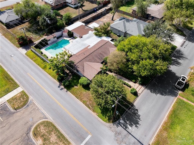 1201 W Fern Ave, Mcallen, TX 78501 - aerial perspective of suburban area featuring a pool