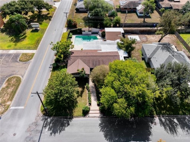 1201 W Fern Ave, Mcallen, TX 78501 - aerial view of residential area featuring a pool