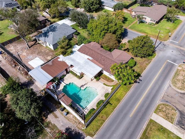 1201 W Fern Ave, Mcallen, TX 78501 - aerial perspective of suburban area featuring a pool area