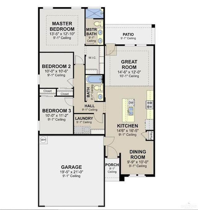 2217 Cardinal Dr, Weslaco, TX 78596 - view of floor plan / room layout