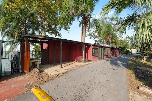 view of horse barn