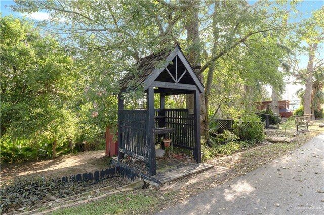 8308 Lago Vista Dr, Monte Alto, TX 78538 - view of outbuilding with a gate