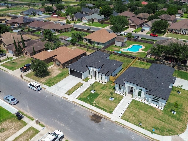 1506 N Rockport St, Alton, TX 78573 - aerial view of residential area with a pool area