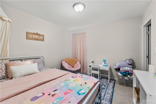 bedroom featuring carpet flooring