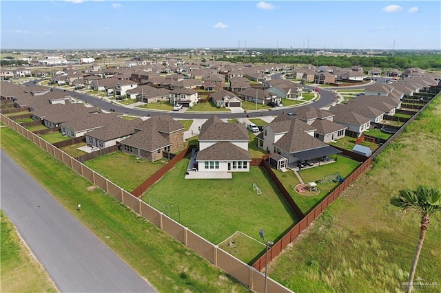 bird's eye view featuring a residential view
