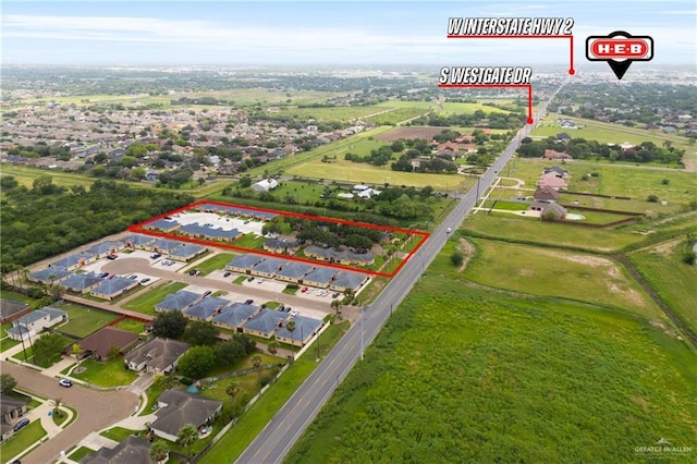1500 Westgate Dr, Weslaco, TX 78596 - view of property location with property parcel outlined