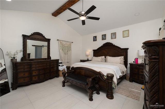 6317 Cardiff Ave, Edinburg, TX 78542 - bedroom featuring light tile patterned floors and ceiling fan