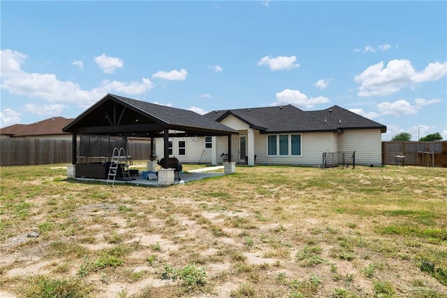 6317 Cardiff Ave, Edinburg, TX 78542 - back of house featuring a patio area and a gazebo