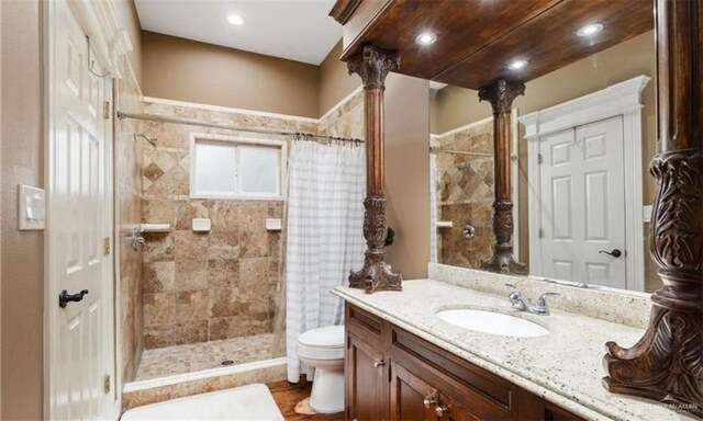 326 W Mile 11 N, Weslaco, TX 78599 - kitchen featuring light stone counters, open shelves, a sink, light tile patterned floors, and recessed lighting