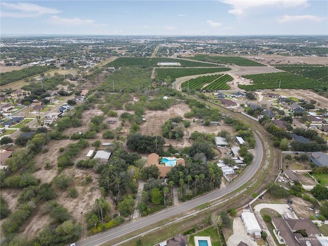 drone / aerial view featuring a rural view