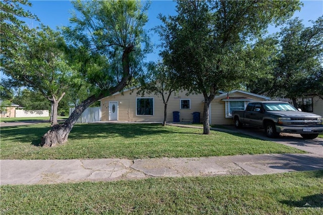 275 Violeta St, San Benito, TX 78586 - view of front of house with a front yard