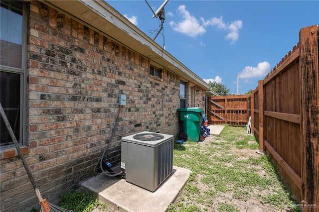115 W Albatross Ave, Pharr, TX 78577 - view of yard with central air condition unit and a fenced backyard
