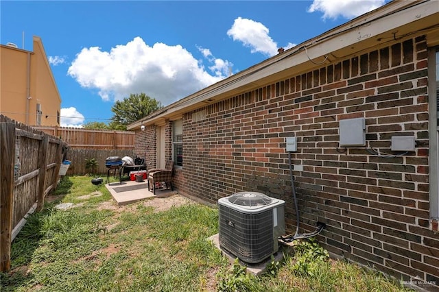 115 W Albatross Ave, Pharr, TX 78577 - exterior space with fence, cooling unit, and a patio