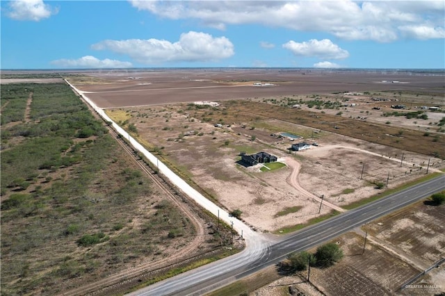 drone / aerial view featuring a rural view