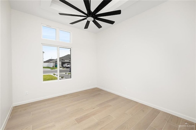 1003 Bette St, Pharr, TX 78577 - spare room with light wood-style floors and a ceiling fan