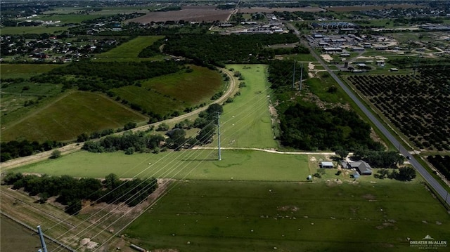 1806 N Doolittle Rd, Edinburg, TX 78542 - aerial view of property's location with rural landscape
