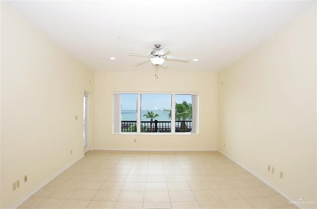 301 Houston St Unit 3303, Port Isabel, TX 78597 - spare room featuring ceiling fan and recessed lighting