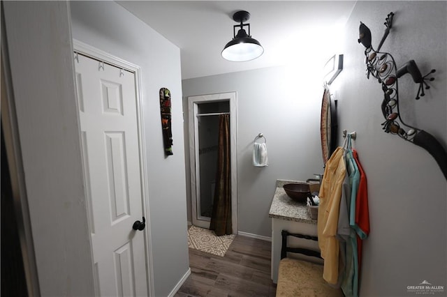 29082 Reynolds Dr, La Feria, TX 78559 - hall with wood finished floors and baseboards