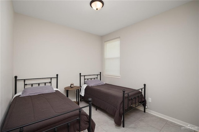 view of tiled bedroom