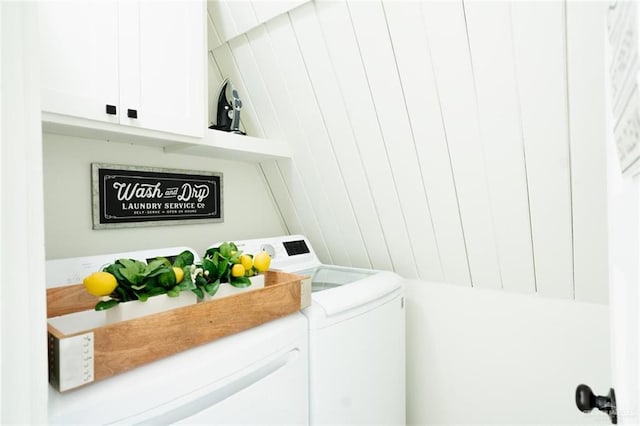 4509 Gardenia Ave, Mcallen, TX 78501 - laundry area featuring washing machine and clothes dryer and cabinet space
