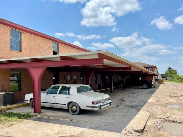 view of parking