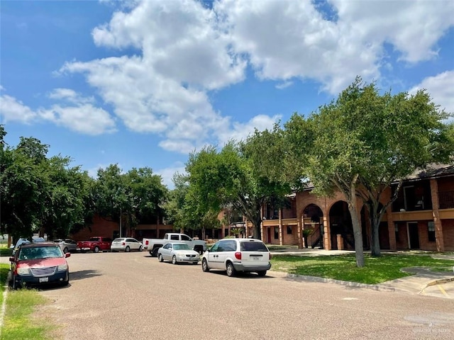 view of uncovered parking lot