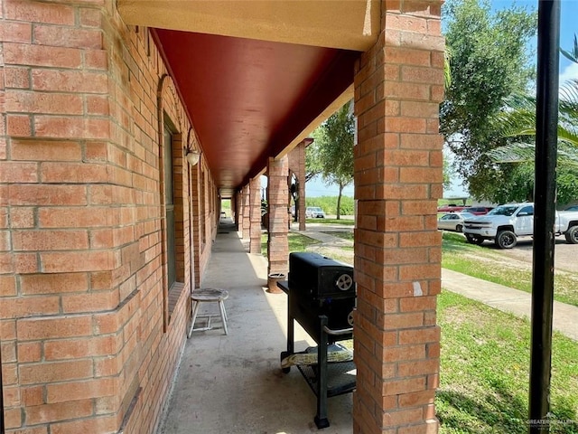 view of patio with covered porch
