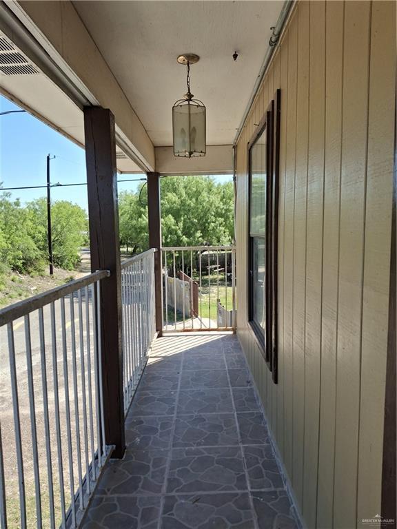 balcony featuring visible vents