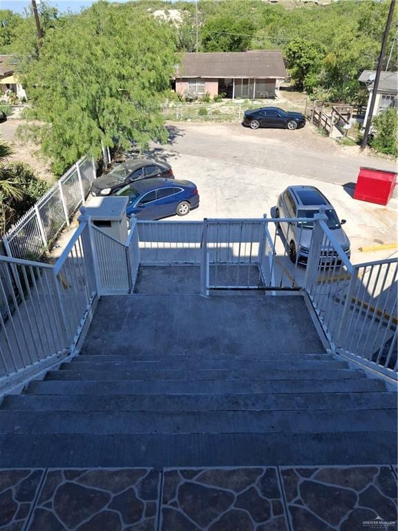 deck featuring fence