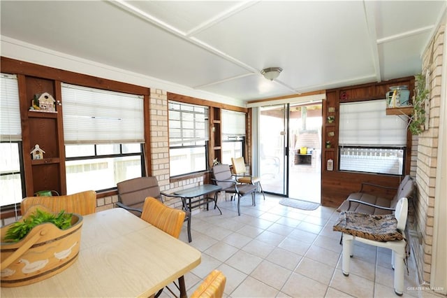 view of sunroom