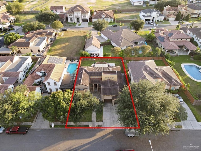 birds eye view of property