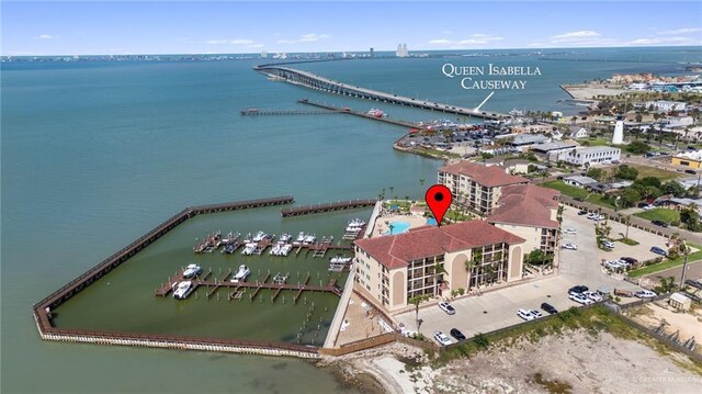 301 Houston Ave, Port Isabel, TX 78578 - aerial view of a large body of water