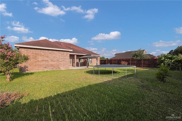 3517 N 43rd St, Mcallen, TX 78501 - view of yard with a trampoline and a gazebo