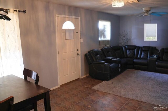 1100 Dormiendo St, Edinburg, TX 78539 - living room featuring ceiling fan