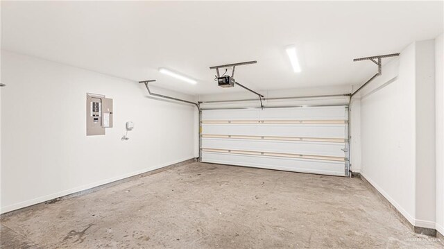 2201 Antelope Canyon St, Edinburg, TX 78541 - garage with electric panel and a garage door opener