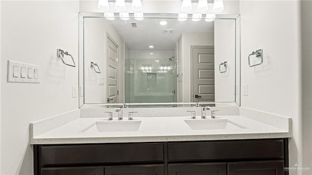 2201 Antelope Canyon St, Edinburg, TX 78541 - full bath with double vanity and a shower stall