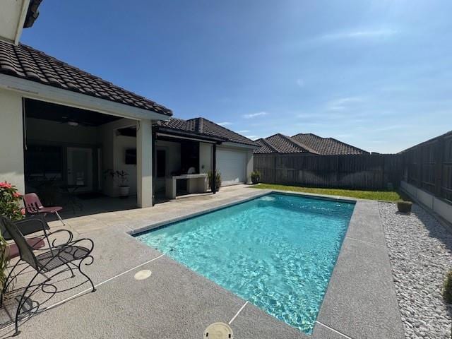 view of pool with a patio