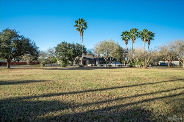 view of community with a yard