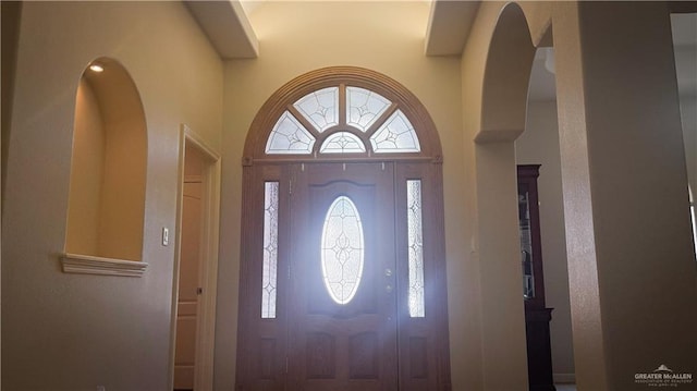 view of foyer entrance