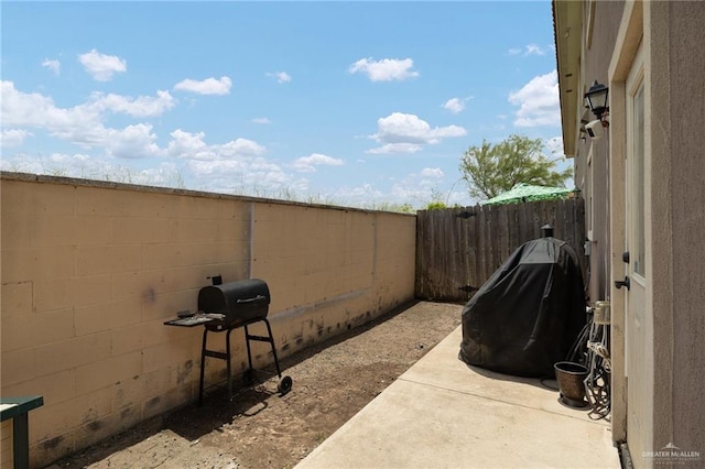 1200 E Pineridge Ave Unit 1, Mcallen, TX 78503 - fenced backyard with a patio and a grill