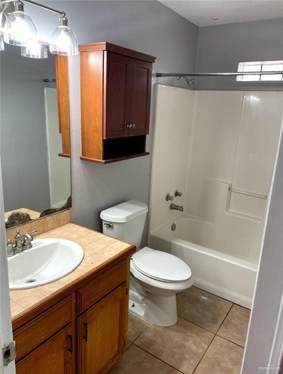 205 Msg Mario A Solis Ln, La Villa, TX 78562 - full bathroom with vanity, shower / washtub combination, and tile patterned flooring