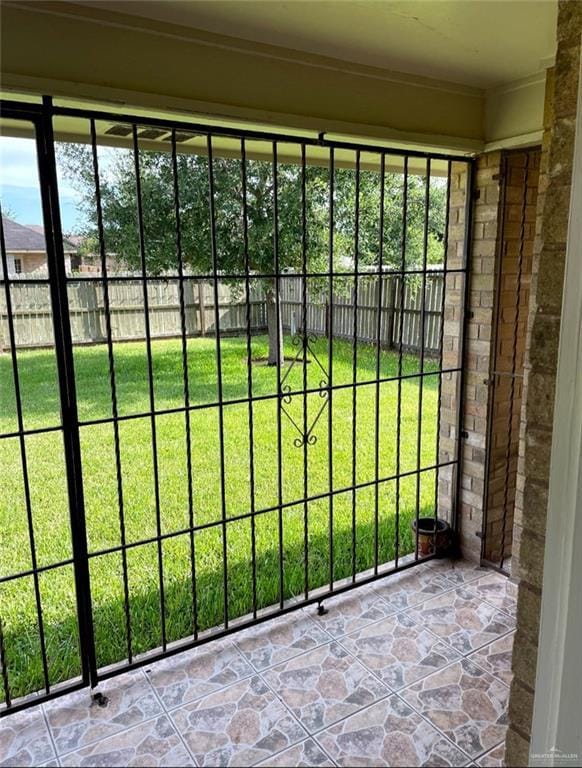 205 Msg Mario A Solis Ln, La Villa, TX 78562 - doorway with stone floors