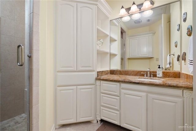 16408 Garrett Rd, Harlingen, TX 78552 - bathroom with a stall shower and vanity