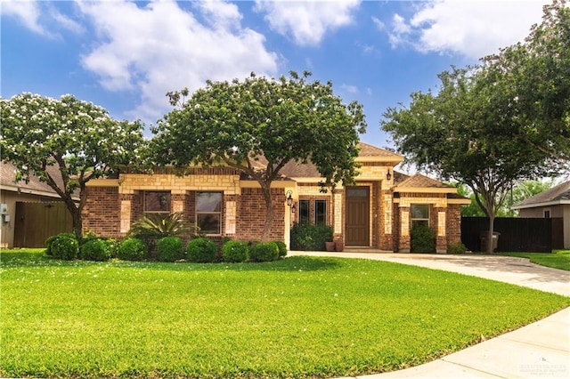 1704 Yellow Stone St, Edinburg, TX 78542 - view of front facade with brick siding