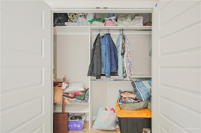 view of closet