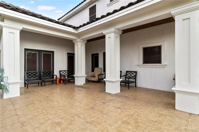 view of patio / terrace with french doors