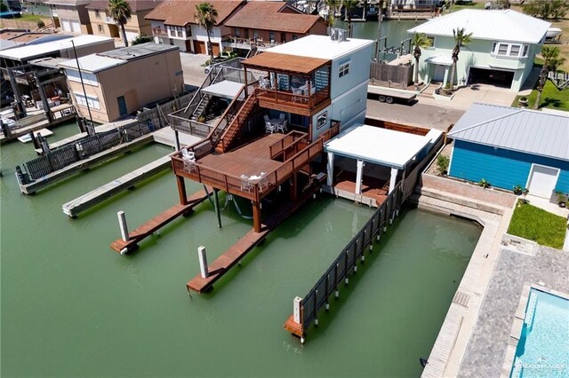 123 Windward Dr, Port Isabel, TX 78578 - bird's eye view of a nearby body of water