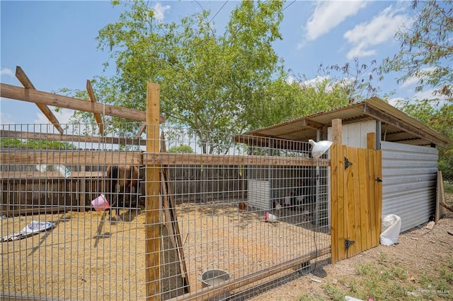 view of horse barn